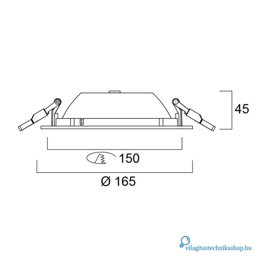 Sylvania START Downlight 150 IP54 1250lm 840 süllyeszthető LED lámpa 0030325