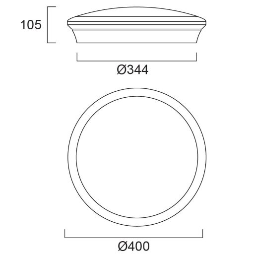 Sylvania START Surface IP54 2500-4000lm 830/840 lencse lámpa kapcsolható fényerősség és színhőmérséklet