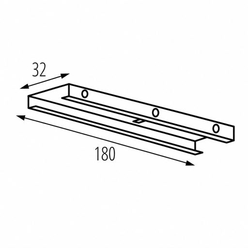 Kanlux 33254 TEAR N SCLAMP W szerelő / merevítő fogantyú, fehér