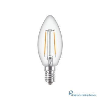   Philips CorePro LEDCandleND 2-25W E14B35 827CL G 25W helyett gyertya izzó