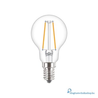   Philips CorePro LEDLuster ND 2-25W P45 E14 827 CL G 40W helyett kisgömb