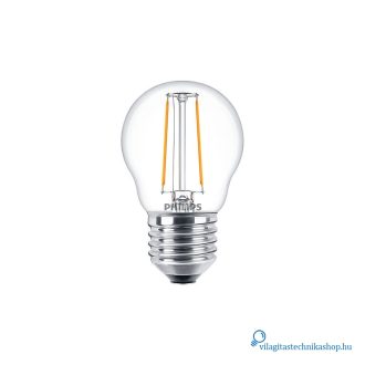   Philips CorePro LEDLuster ND 2-25W P45 E27 827 CL G 25W helyett kisgömb