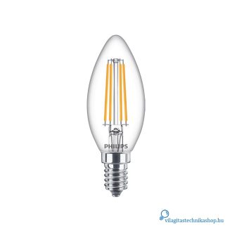   Philips CorePro LEDCandle ND 6.5-60W B35 E14 827 CL G 60W helyett gyertya izzó