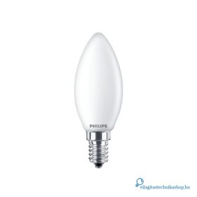   Philips CorePro LEDCandle ND 6.5-60W B35 E14 827 FR G gyertya 60W helyett opál