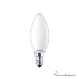   Philips CorePro LEDCandle ND 6.5-60W B35 E14 827 FR G gyertya 60W helyett opál