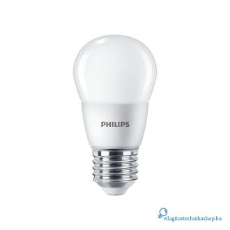   Philips CorePro lustre ND 7-60W E27 827 P48 FR meleg feher kisgomb izzo
