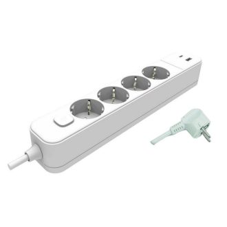   Ultratech EK42USB elosztó-hosszabbító, kapcsolóval + USB-vel