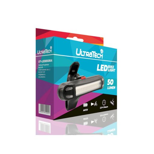 Ultratech LEDB50RA hátsó USB-s LED kerékpár lámpa