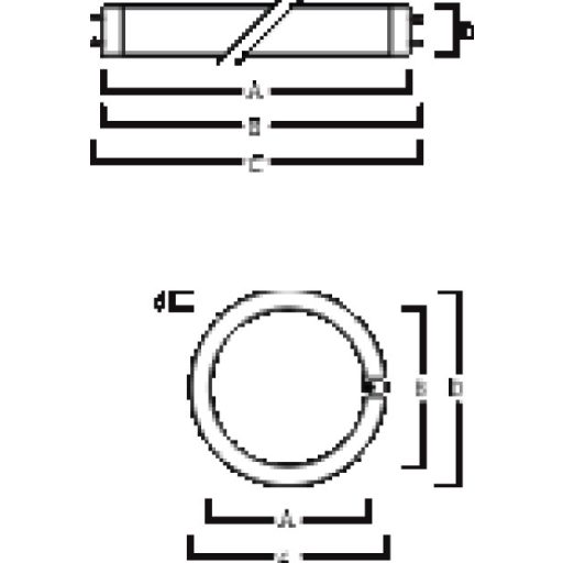 Sylvania F8W T5 BL368 T5 fénycső