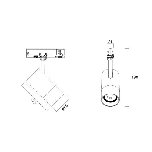Sylvania 0004520 Pixo Zoom 2100lm 3CCT 17°–60° Multipower fehér sínes spotlámpa