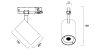 Sylvania Pixo Large 5075LM 930 NB MB WB WHITE spotlámpa