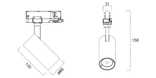 Sylvania Pixo Small 1650LM 940 NB MB WB WHITE spotlámpa