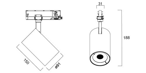 Sylvania Pixo Large Food VEGETABLE MB BLACK LED világítás