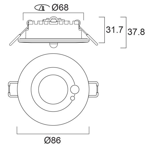 0005191 START Spot IP65 PIR 670-1050LM 3CCT White