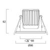 Sylvania START SPOT ALU 760LM 3CCT DIM IP65 BLK süllyeszthető LED spotlámpa