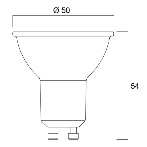 0029155 RefLED ES50 V6 230LM 830 36°