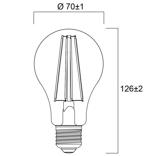 0029333 ToLEDo Retro GLS V5 Clear 1521LM 827 E27