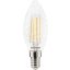 0029487 ToLEDo Retro Candle Tunable White V5 Clear 470LM 827 E14