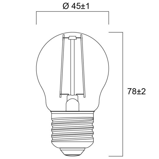 0029500 ToLEDo Retro Ball V5 Clear 250LM 827 E27