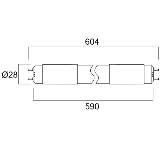 0030231 ToLEDo Neos T8 L600 900LM 865 30K RL
