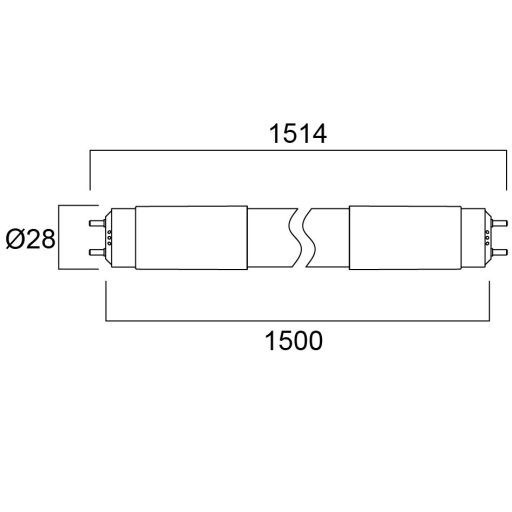 0030234 ToLEDo Neos T8 L1500 2300LM 840 30K RL