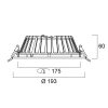 Sylvania INS U19 IP44 175 1700 840 süllyeszthető LED lámpa