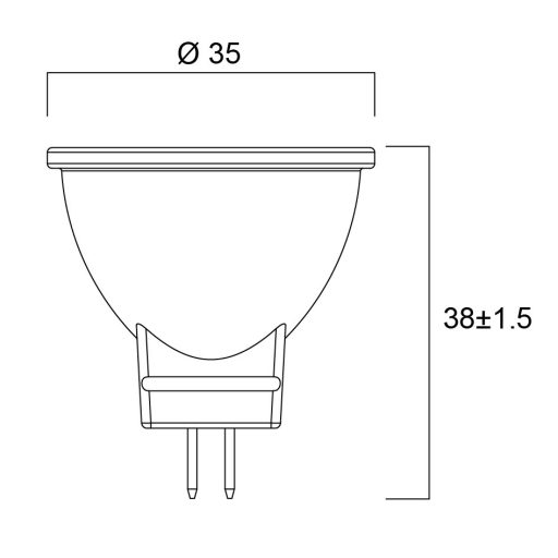0031832 RefLED Retro MR11 V2 345LM 840 36°