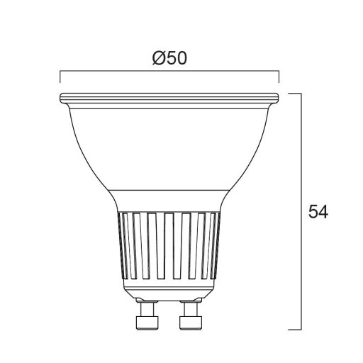 0031921 RefLED Platinum Retro ES50 360LM 830 36°