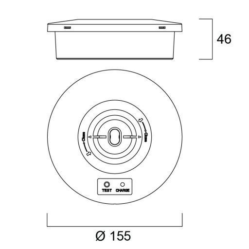 Sylvana LSF RDDL IP65 RA C EM3 NM ST vészvilágítás
