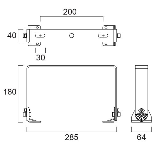 0039445 START Highbay Bracket and Arm