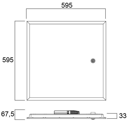 Sylvania START UGR19 600x600 4800LM 840 SSA03 LED panel