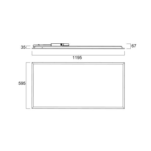 Sylvania QUANTUM 1200x600 Multipower 6000lm 840 LED panel