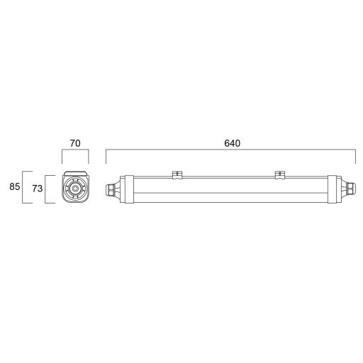 Sylvania START Waterproof Slim 600 IP66 1400/2550LM 840 LED lámpatest