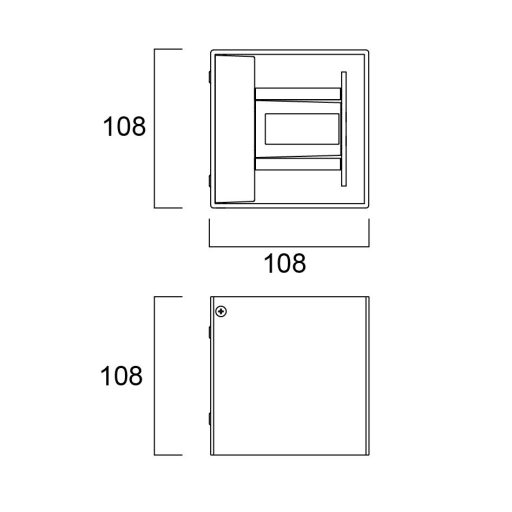 0047137 START Surface Wall Cube IP54 2x140LM 2CCT White