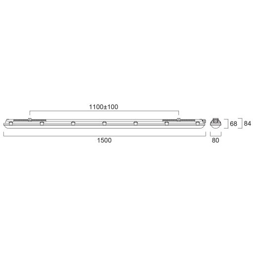 Sylvania START eco Waterproof 1500 IP65 3000/6000 830/865 LED lámpatest