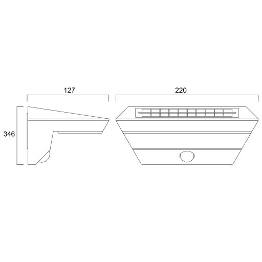 Sylvania YH SOLAR WALL LIGHT szolár kültéri fali lámpa