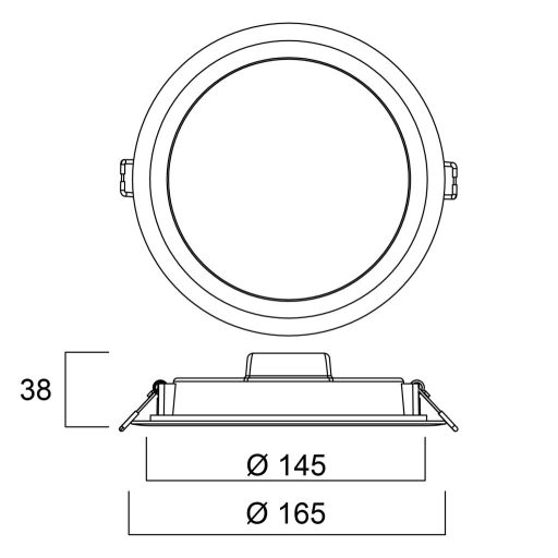0055185 START Downlight eco 145 1100LM 830