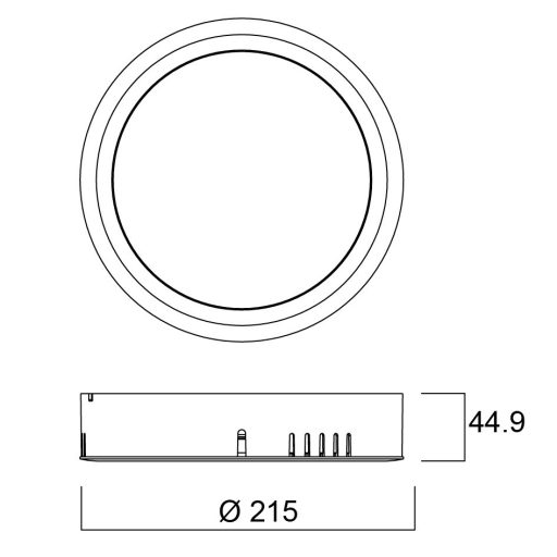 0055195 START Downlight eco 215 2400LM 830 Surface