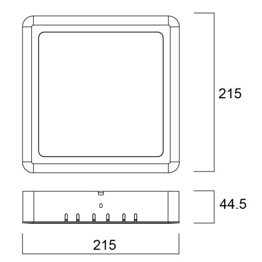 0055199 START Downlight eco 215 Square 1650LM 830 Surface