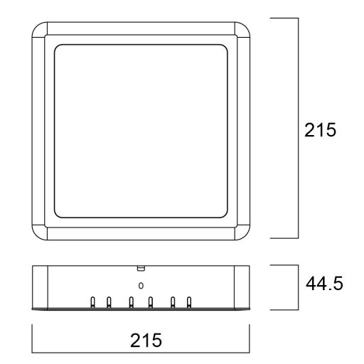 Sylvania Downlight Eco 215 Square 1650lm 840 felületre szerelhető LED lámpa