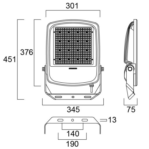 Sylvania Kalani IP66 28KLM 840 WB LED fényvető