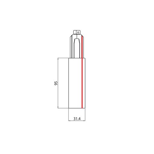 Sylvania ONETRACK 3-fázisú végcsatlakozó jobb oldali betáplálással, fehér (9001-4/W)