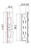 Sylvania ONETRACK 3-fázisú egyenes csatlakozó, fekete (9003-4/B)