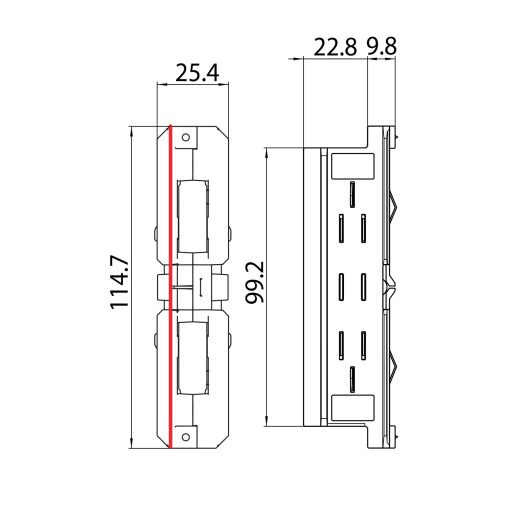 Sylvania ONETRACK egyenes csatlakozó, fehér (9003/W)