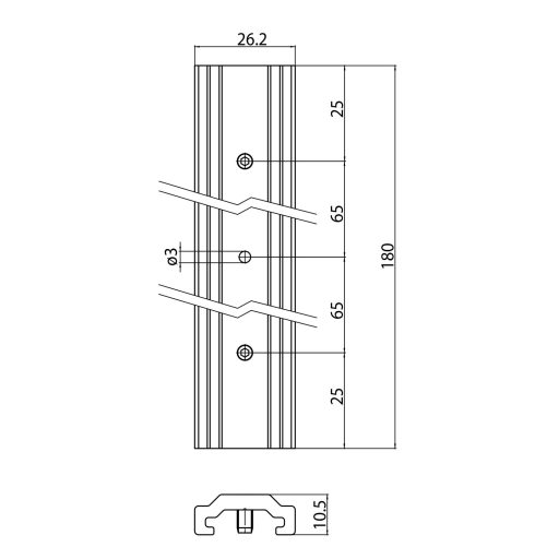 Sylvania OTRK L SUSPN BRACKET-SPH S-9000/332-SV-W hosszú függesztő konzol függesztésekhez